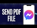 How to send pdf file in Facebook messenger