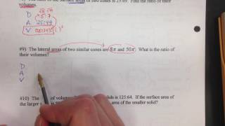 Geometry Notes 11-7 Similar Solids Part 2