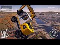 Construction Simulator, летающий экскаватор (flying excavator)