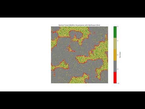 Wild Fire Simulation in High Latitude Area with Cellular Automation (3)