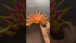 Beautiful Wall Hanging Craft idea#shorts#youtubeshorts #viralvideo#paperwallcraft#homedecor #diy