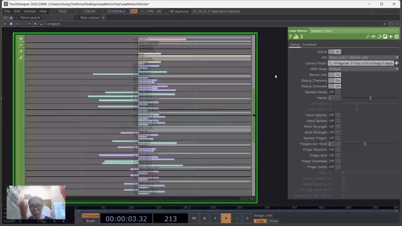 Using Leap Motion with TouchDesigner in Windows PC
