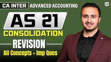 Consolidation of Financial Statements | CA Inter Advanced Accounting | CA Inter | CA Tejas Suchak