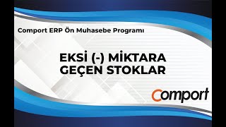 Ön Muhasebe Programında Eksi Miktara Geçen Ürünleri Nasıl Görebilirim?