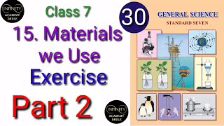 15 Materials We Use Exercise Answers Q 3 and 4 7th Science State board lesson 15 std 7 Part 2 #IAD