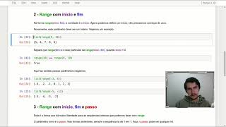 CURSO PYTHON 3   AULA 15   FUNÇÃO RANGE