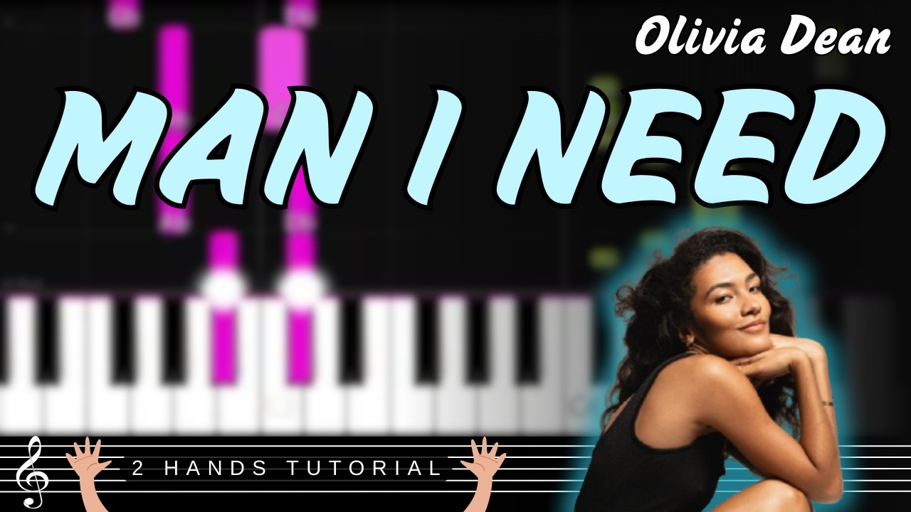 🎹 Man I Need by Olivia Dean – Easy Piano Tutorial + Sheet Music