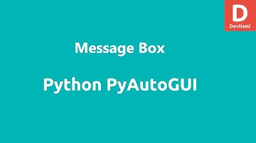 Python PyAutoGui Message Boxes