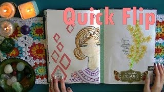 Warm Up Art Journal Flip Through