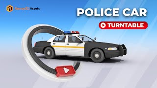 Police Car low-poly 3D model by Rescue3D Assets screenshot 5