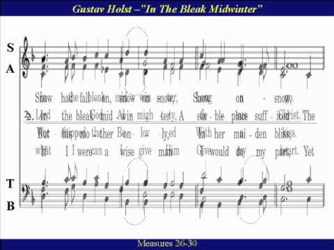 Gustav Holst - In The Bleak Midwinter - Bass - YouTube