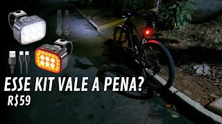 ECOODA 500Lm Rechargeable USB-C Bike Headlight + Taillight Kit EC6906 screenshot 3