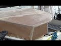 capote de roof en bois et epoxy