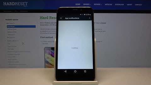 How to Find Notifications Settings in ZTE NUBIA N1 LITE – Turn On / Off Notifications