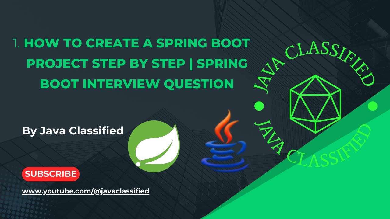 How to Create a Spring Boot Project Step by Step | Spring Boot Interview Question