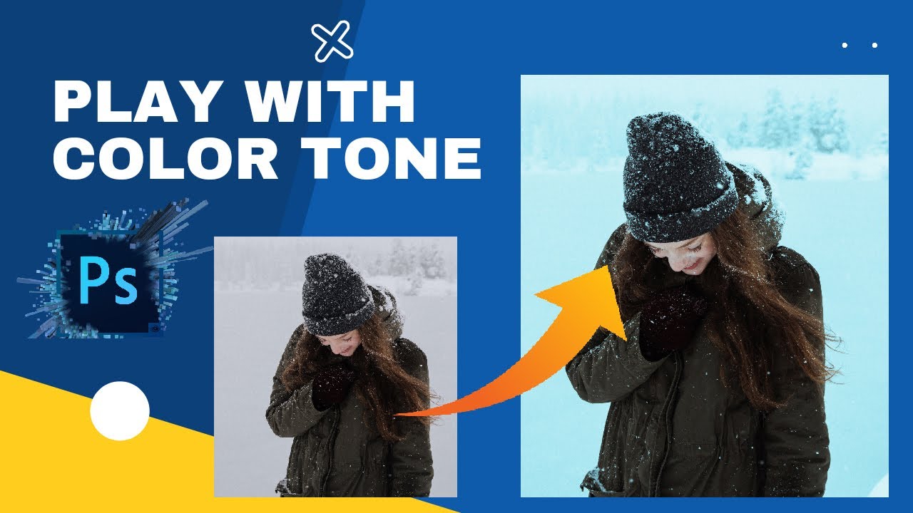 WINTER AND BLUEISH TONE IN PHOTOSHOP / 