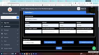 Test Module – Online Test & Assessment Tutorial | Med-eLogbook
