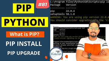 #81 Python Hoe PIP te installeren