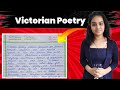 Victorian poetry  victorian poetry in english literature  victorian poets victorian poetry notes