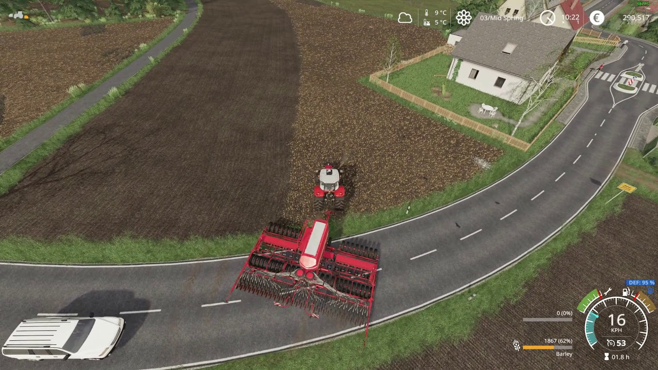 FS19 Timelapse on Ellerbach Season #19 Seeding with a brand new setup