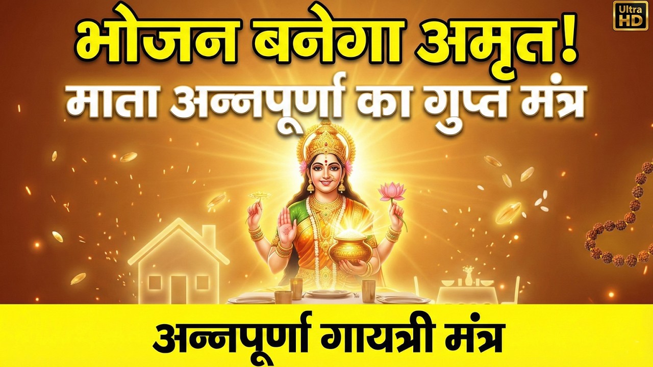 अन्नपूर्णा गायत्री मंत्र: भोजन बनेगा अमृत—माता अन्नपूर्णा का गुप्त मंत्र | Gayatri Mantra | Vedic