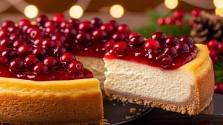 Ce gâteau au fromage et aux canneberges est devenu viral ! Un incontournable des fêtes !