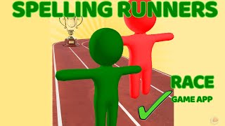 Spelling Runners Race Game App screenshot 1