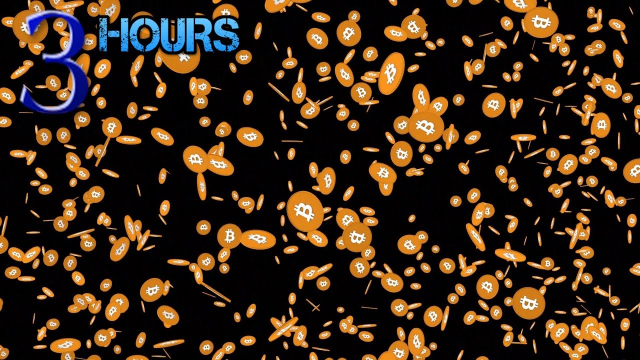 Rain of Bitcoin & Relaxing Music with Money Sounds | Music to attract money & bitcoin