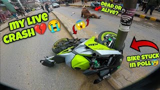 My Live Crash💔😭 ||Old Man Hitted by my bike😰|| Who's Mistake😱??