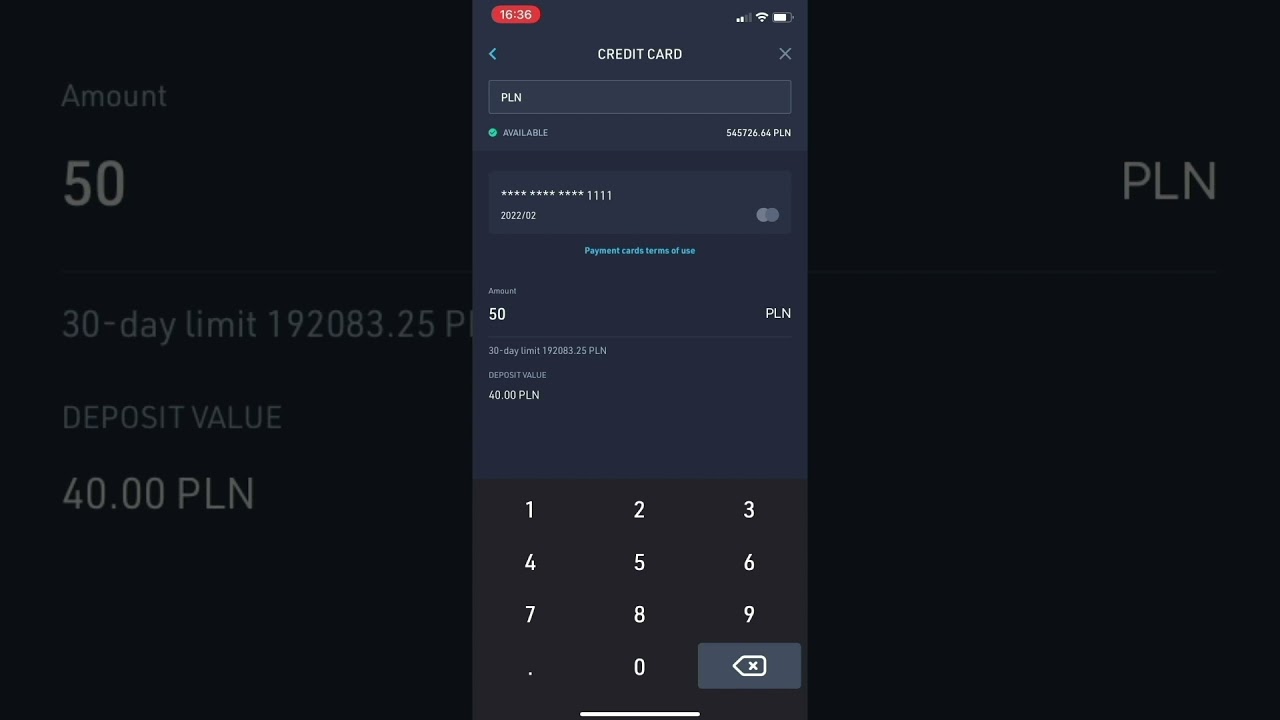 Wie kann ich über die App mit meiner Debit- oder Kreditkarte Geld einzahlen?  - zondacrypto