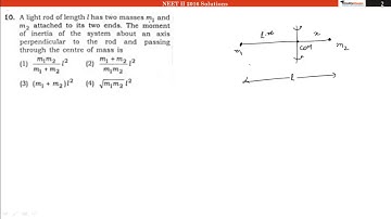 NEET II (24 July, 2016) Video Solution Physics Question No. 10 [Code AA]