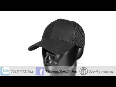 Video Mũ lưỡi trai, Nón kết lưới nam nữ đen trơn form cứng... - youtube