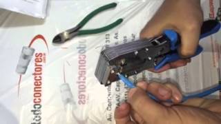 Pinza Cat 6 Ficha Jack Plug Rj-45 AMP S110 TODOCONECTORES