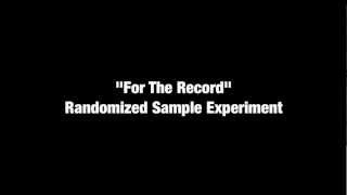 For The Record: Experiment #12 - Shoot The Canon (Mind Over Marvin)