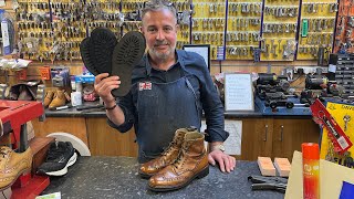 Cheaney Boot Commando Sole Repair | Unboxing Trickers Appraisal | Last Week At Shoe Healer
