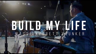 Build My Life - Passion || Brett Younker LIVE Drum Cover (in ear mix)