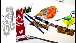 Caran Dache Fancolor Bird Speed Painting