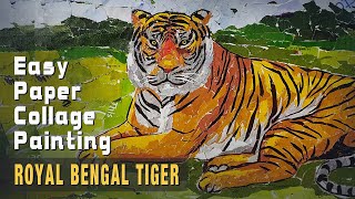 Royal Bengal Tiger | How to make Paper Collage | Collage Collection screenshot 1