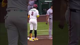 That's one way to start a game 😳 #baseball
