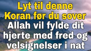 Lyt til denne Koran før du sover – Allah vil fylde dit hjerte med fred og velsignelser i nat