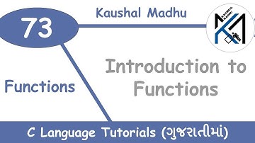 Introduction to Functions in C Language in Gujarati | Kaushal Madhu