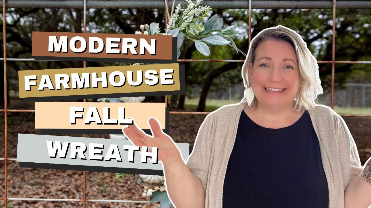 How to Make a Modern Farmhouse Fall Wreath