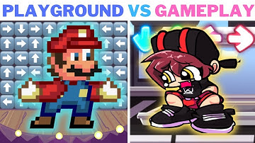 FNF Character Test | Gameplay VS Playground | Beepie | Dorkly Mario | Peashooter