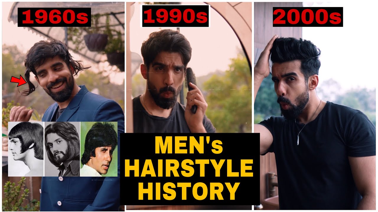 HISTORY OF HAIRSTYLES #shorts #menshairstyle