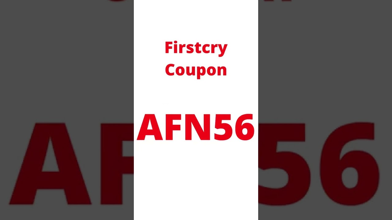 Firstcry Coupon Code (AFN56)