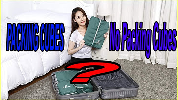 PACKING CUBES vs. No Packing Cubes | Official side-by-side Comparison