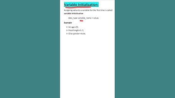 variable Initialization #computer #clanguage #variableinitialization#basic #mr_atif62 #skills