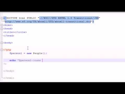 PHP Tutorial - 37 - Creating Our First Object