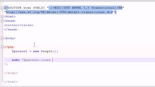 PHP Tutorial - 37 - Creating Our First Object