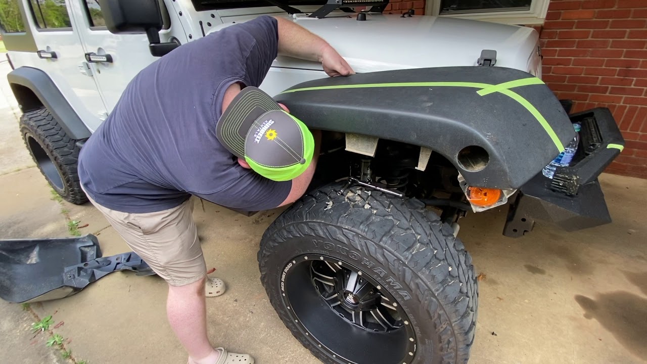 Cutting Stock Jeep Front Fenders YouTube